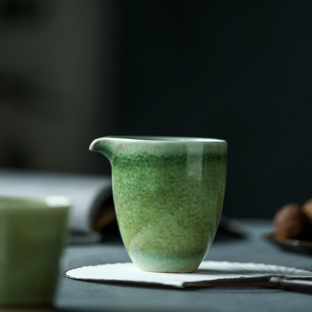 Gohobi Handmade Ceramic Soda Green Pitcher