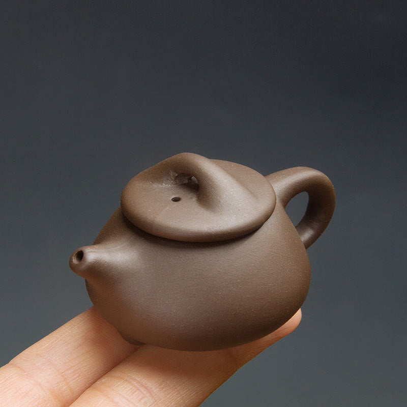 Gohobi Handmade Ceramic YiXing Clay Mini Teapot Ornament Tea pet