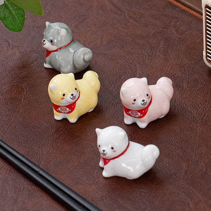 Gohobi Colourful Shiba Inu Dog Chopstick Rest