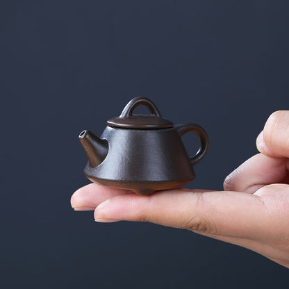 Gohobi Handmade Ceramic YiXing Clay Mini Teapot Ornament Tea pet