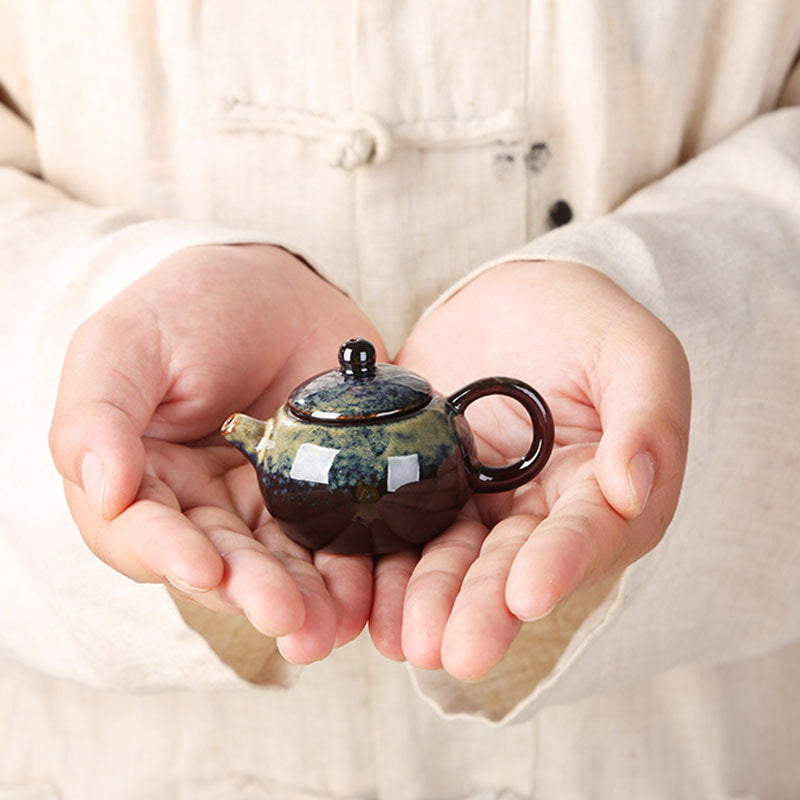 Gohobi Handmade Ceramic YiXing Clay Mini Teapot Ornament Tea pet