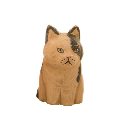 Gohobi Handcrafted Wooden Vintage Cat Ornament