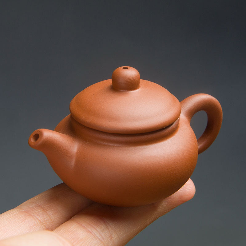 Gohobi Handmade Ceramic YiXing Clay Mini Teapot Ornament Tea pet