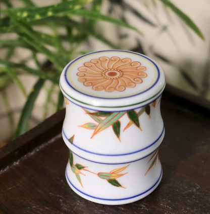 [清和堂 x Gohobi Gallery] Hand-painted Bamboo Leaf Pattern Lid Rest