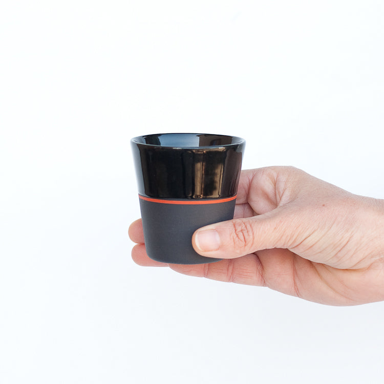 [Sue Ure x Gohobi] Black porcelain Small beaker