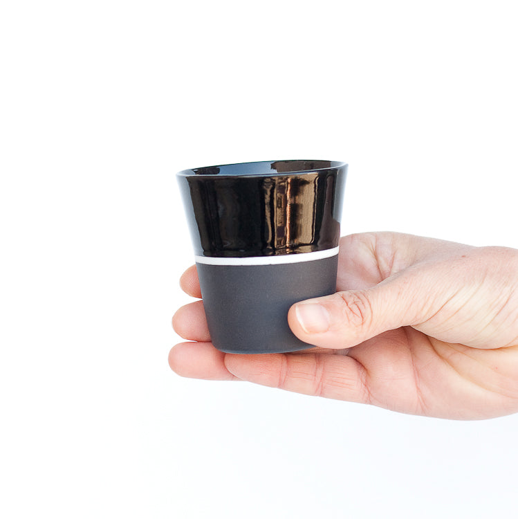 [Sue Ure x Gohobi] Black porcelain Small beaker