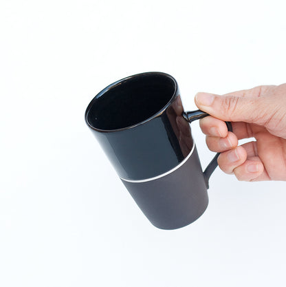 [Sue Ure x Gohobi] Black porcelain Tall mug