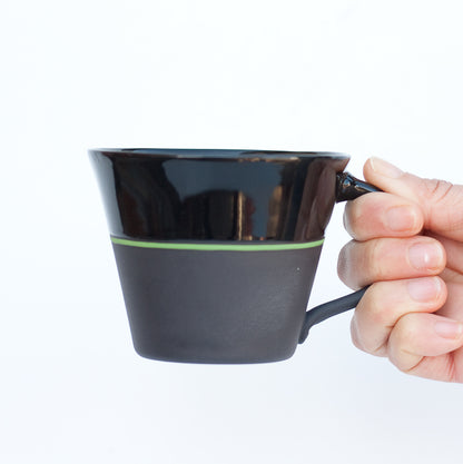 [Sue Ure x Gohobi] Black porcelain Wide mug