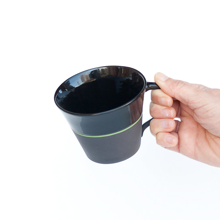 [Sue Ure x Gohobi] Black porcelain Wide mug