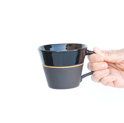 [Sue Ure x Gohobi] Black porcelain Wide mug