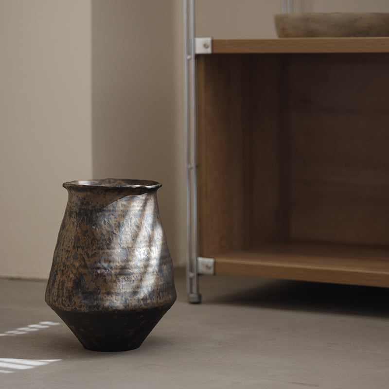 Grand vase fait main de style japonais Wabi Sabi Gohobi 003