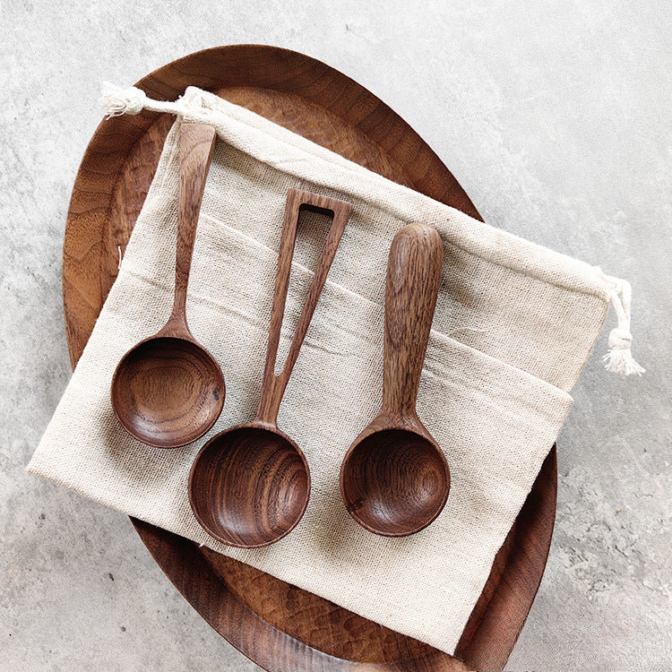 Gohobi Handmade Walnut Coffee Bean Measuring Spoon 008