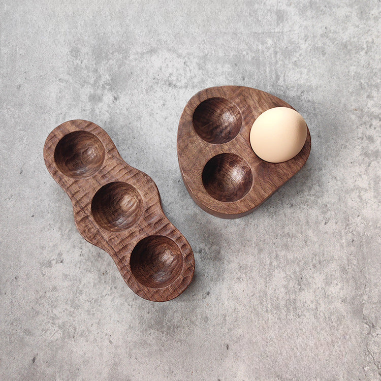 Gohobi Handmade Walnut Egg Storage Tray 006