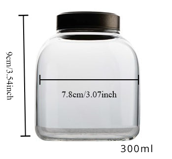 Gohobi Household Glass Tea Storage Jar