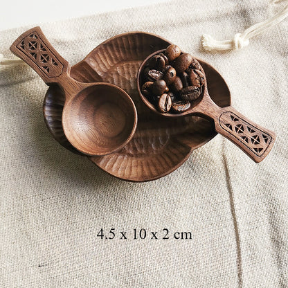 Gohobi Handmade Walnut Coffee Bean Measuring Spoon 005