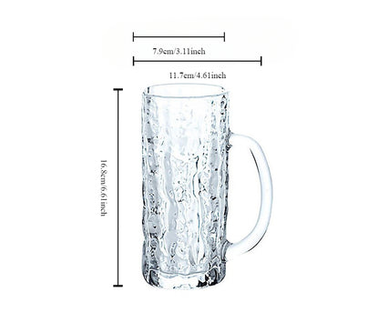 Gohobi Japanese Sasaki Crystal Beer Mug