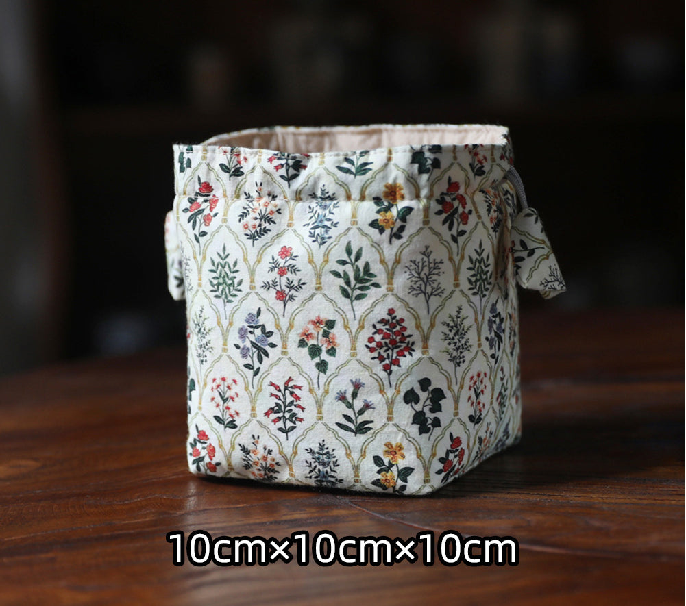 Sac de voyage de rangement pour théière à motifs floraux et pots Gohobi