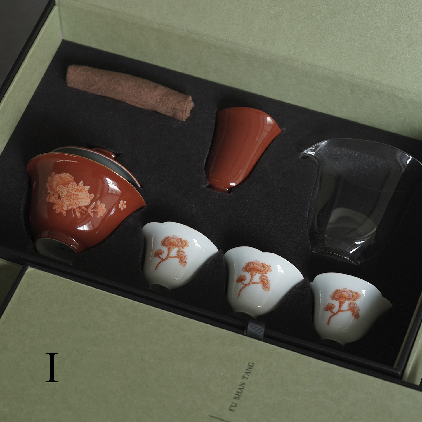 [賦山敘 x Gohobi] Jingdezhen Hand-Painted Kung Fu Tea Set Gift Box Set Limited