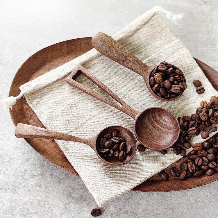 Gohobi Handmade Walnut Coffee Bean Measuring Spoon 008