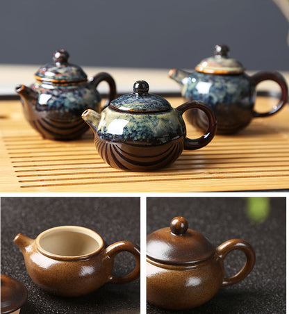 Gohobi Handmade Ceramic YiXing Clay Mini Teapot Ornament Tea pet