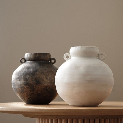 Grand vase fait main de style japonais Wabi Sabi Gohobi 007