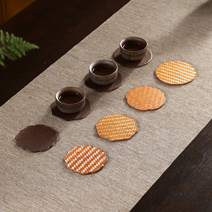 Gohobi Bamboo & Wisteria Woven Coasters