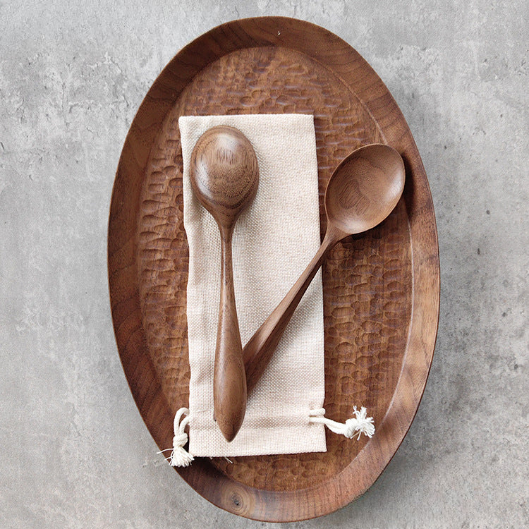 Gohobi Handmade Walnut Spoon and Fork 002