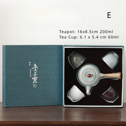 Gohobi Classic Tea Cup Teapot Tea Box Set