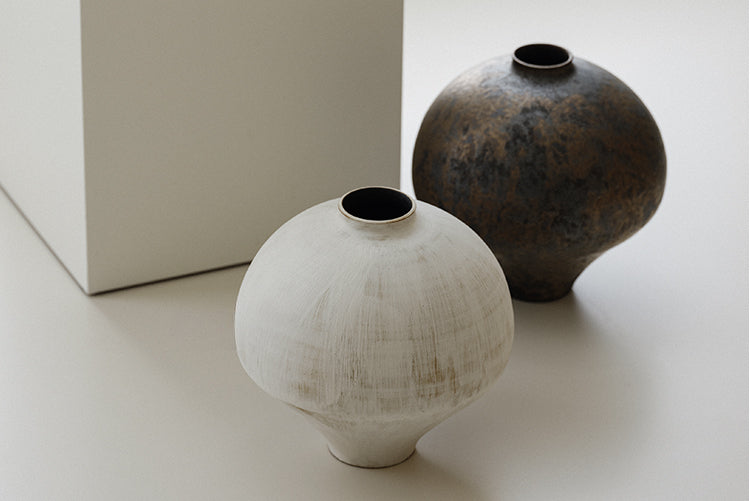 Grand vase fait main de style japonais Wabi Sabi Gohobi 002