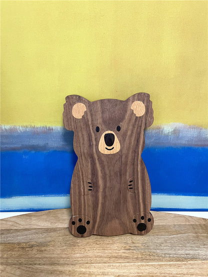 Gohobi Walnut Koala Shape Tray