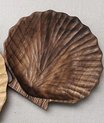 Gohobi Wooden Shell Shape Tray