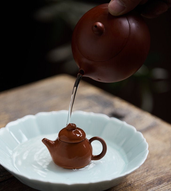 Gohobi Mini Yixing clay teapot ornaments Chinese Gongfu tea Kung fu tea Teaware Japanese Chado unique ornaments