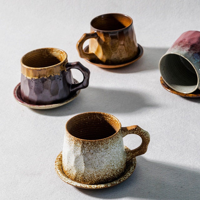 Handmade on sale Ceramic Cup & Saucer Set