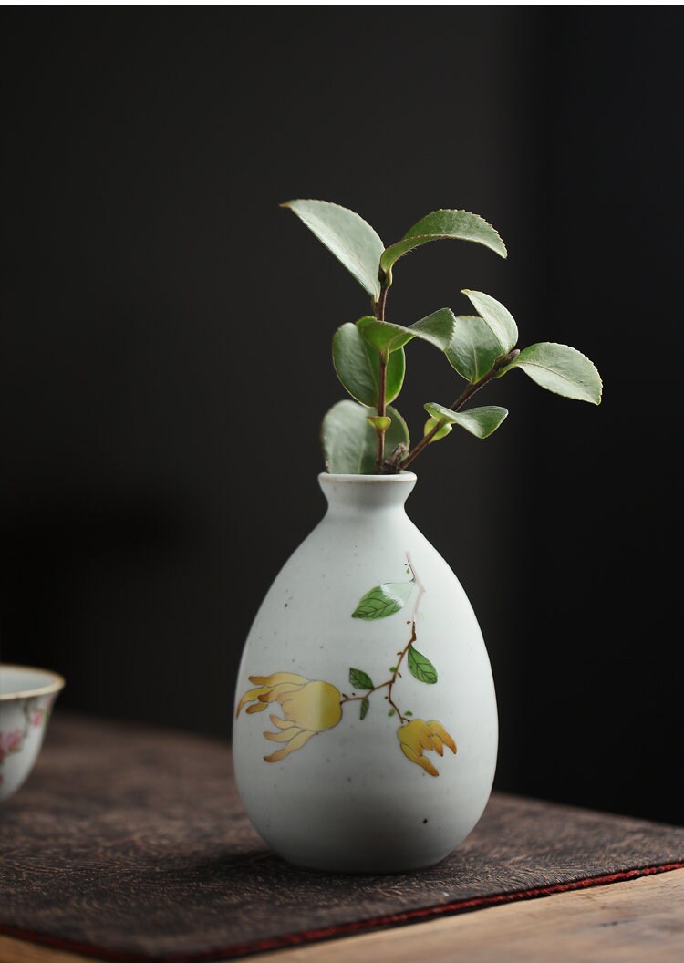 Porcelain Chinese Vase, Floral Decorative Vase, Hand Painted Floral Vase, hotsell Hand Painted China Porcelain Pot