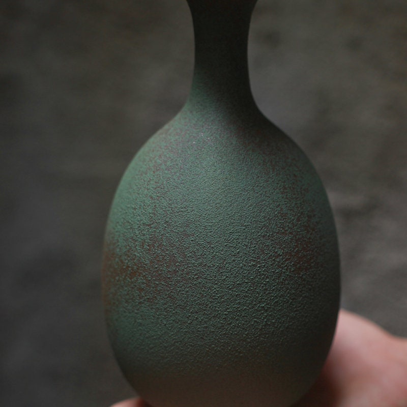 Emerald Green Pottery outlet Vase/Handcrafted Pottery