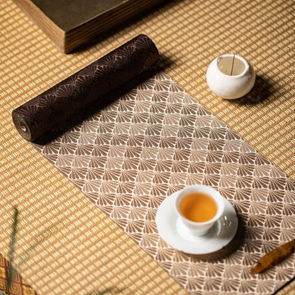 Gohobi Gongfu Tea ceremony placemat 22cm x 200 cm Kung fu tea towels Linen cotton Japanese Chado teaware placemat