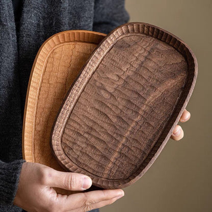 Gohobi Wooden Tea Trays Serving Trays Gongfu tea trays (2 versions) Japanese Chado Cherrywood/ Walnut wood