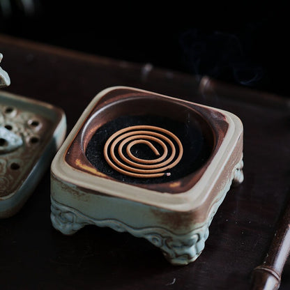 Gohobi Ceramic Incense bowl Taihu Stone Incense holder Gongfu tea Japanese Chado