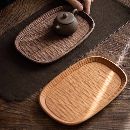 Gohobi Wooden Tea Trays Serving Trays Gongfu tea trays (2 versions) Japanese Chado Cherrywood/ Walnut wood