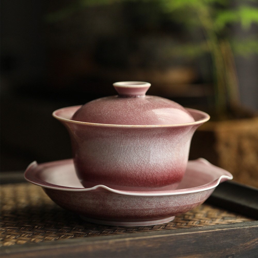 Gohobi Handmade Ceramic Gaiwan Tea Set (Tall version)