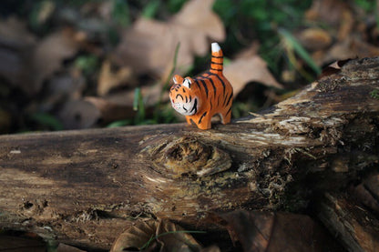 Gohobi Hand crafted wooden Tiger ornaments unique gift for him for her